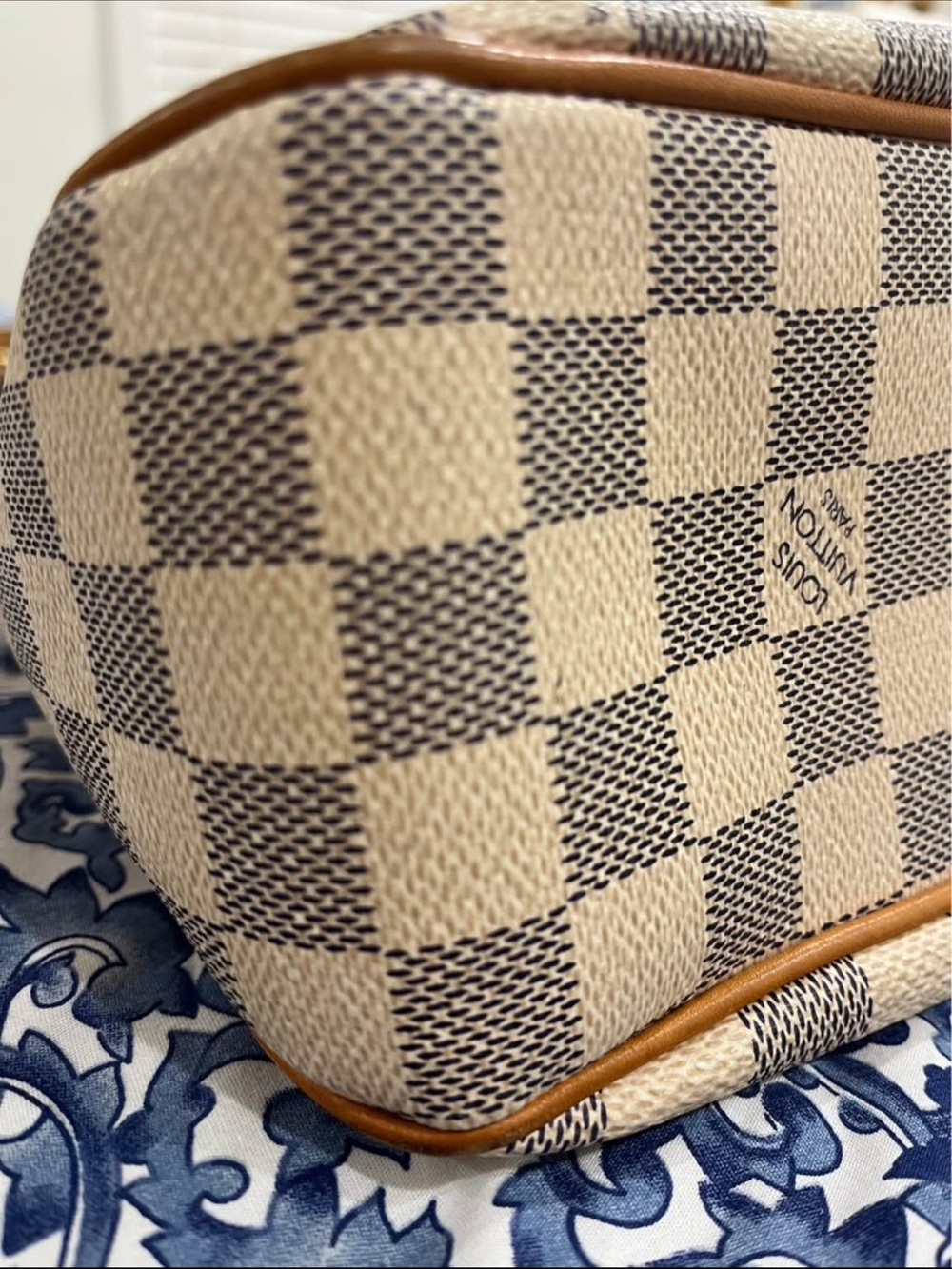 Louis Vuitton Damier Azur Crossbody Bag Siracusa PM - Picture 2 of 8